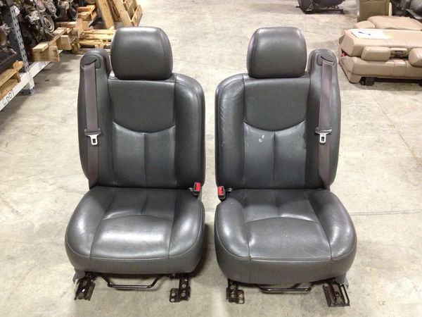 2005 GMC Sierra Driver/Passenger Side Front Bucket Pair Seats Gray ...